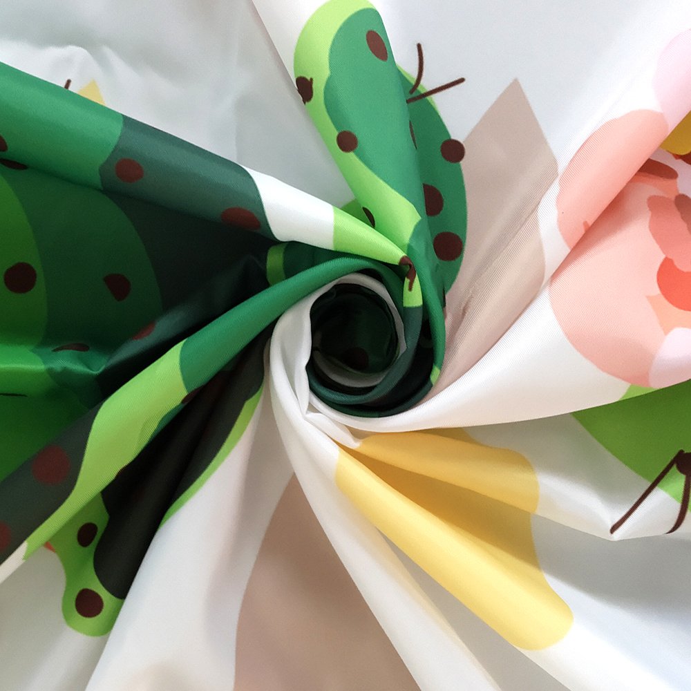 Amazon｜DYNH ミッドセンチュリーシャワーカーテン レトロフラワー